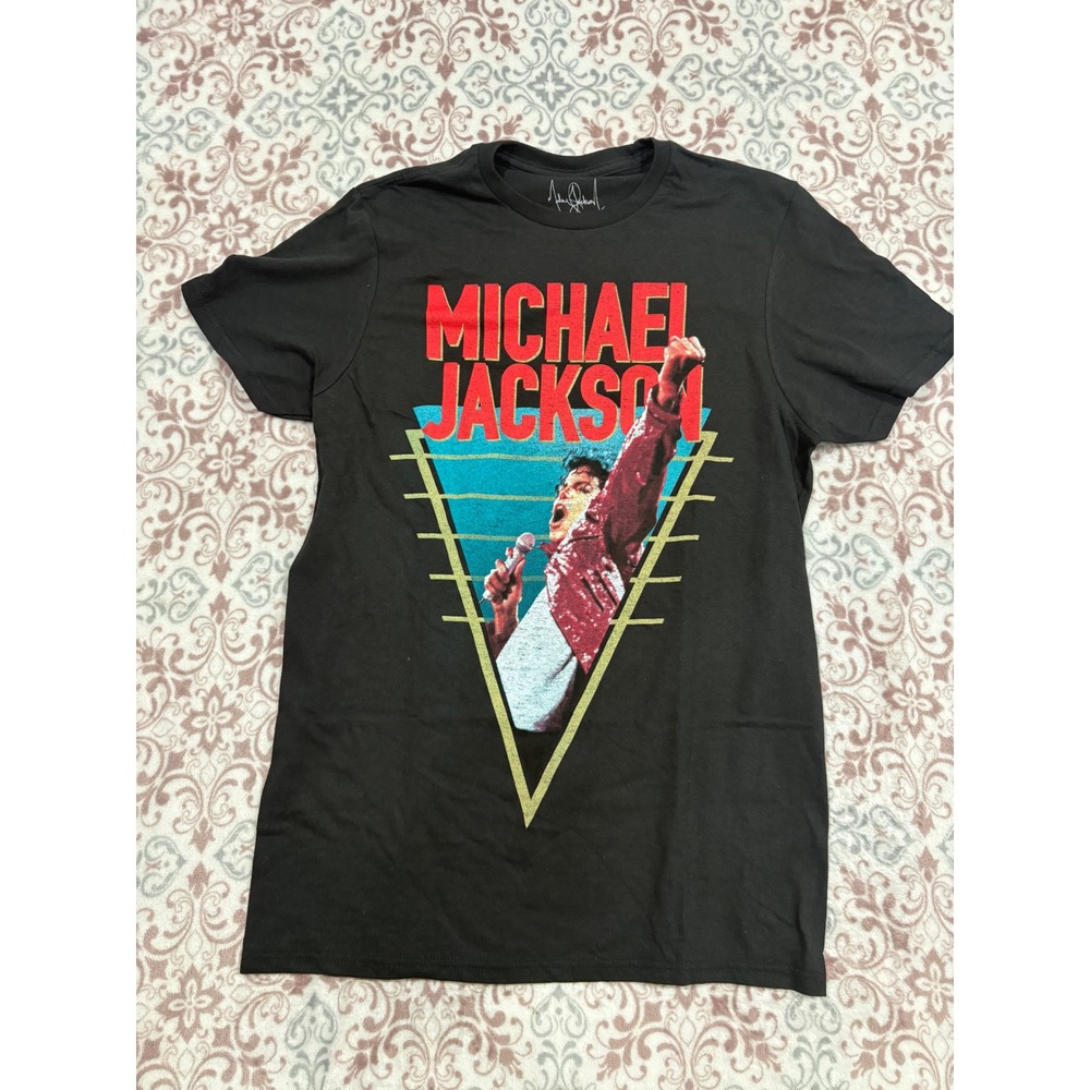Michael Jackson Graphic T-Shirt Black Mens Small 2018 King of Pop Music Tee
